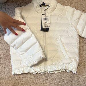 Ralph Lauren Cream Puffer Jacket